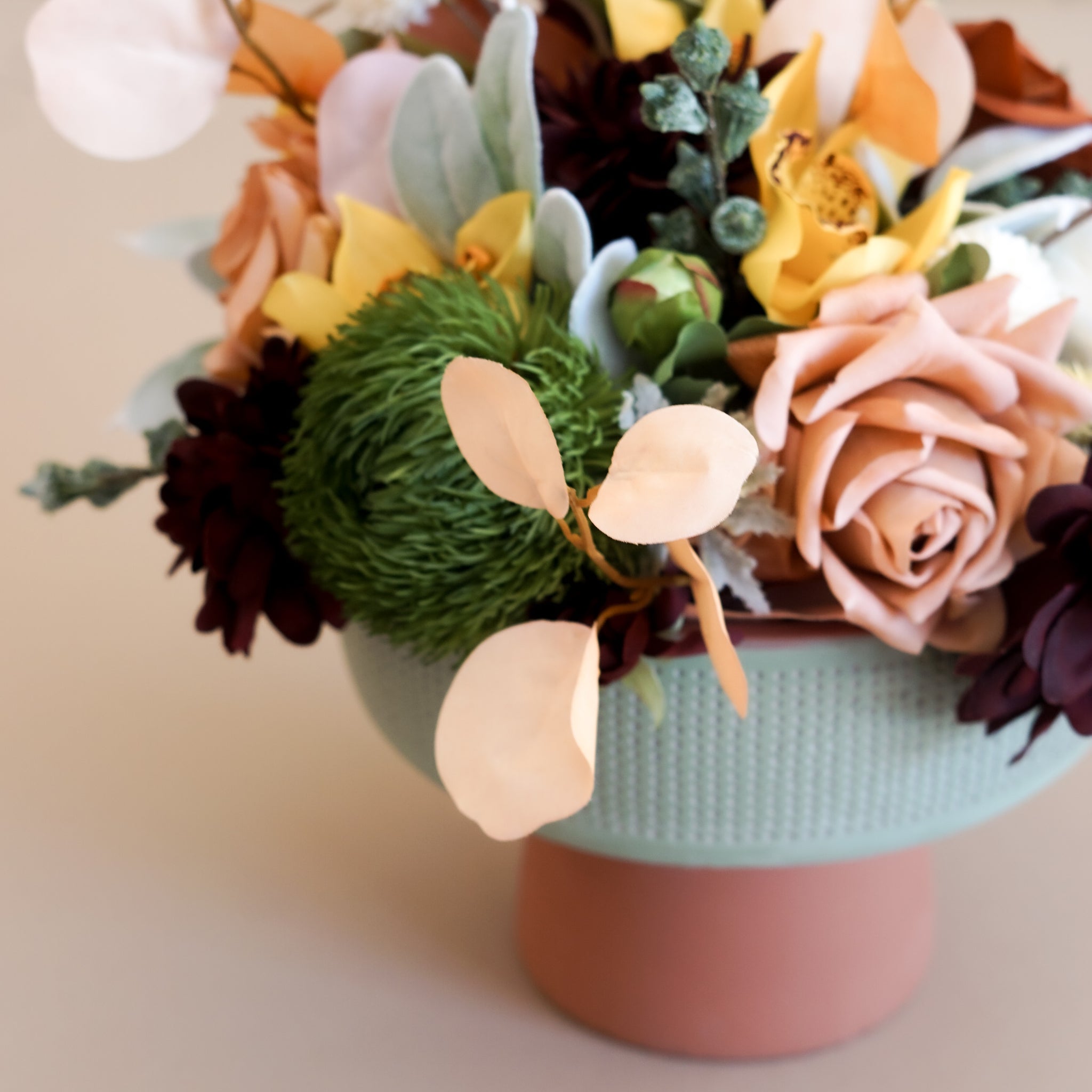 Sea Foam Terracotta Vase