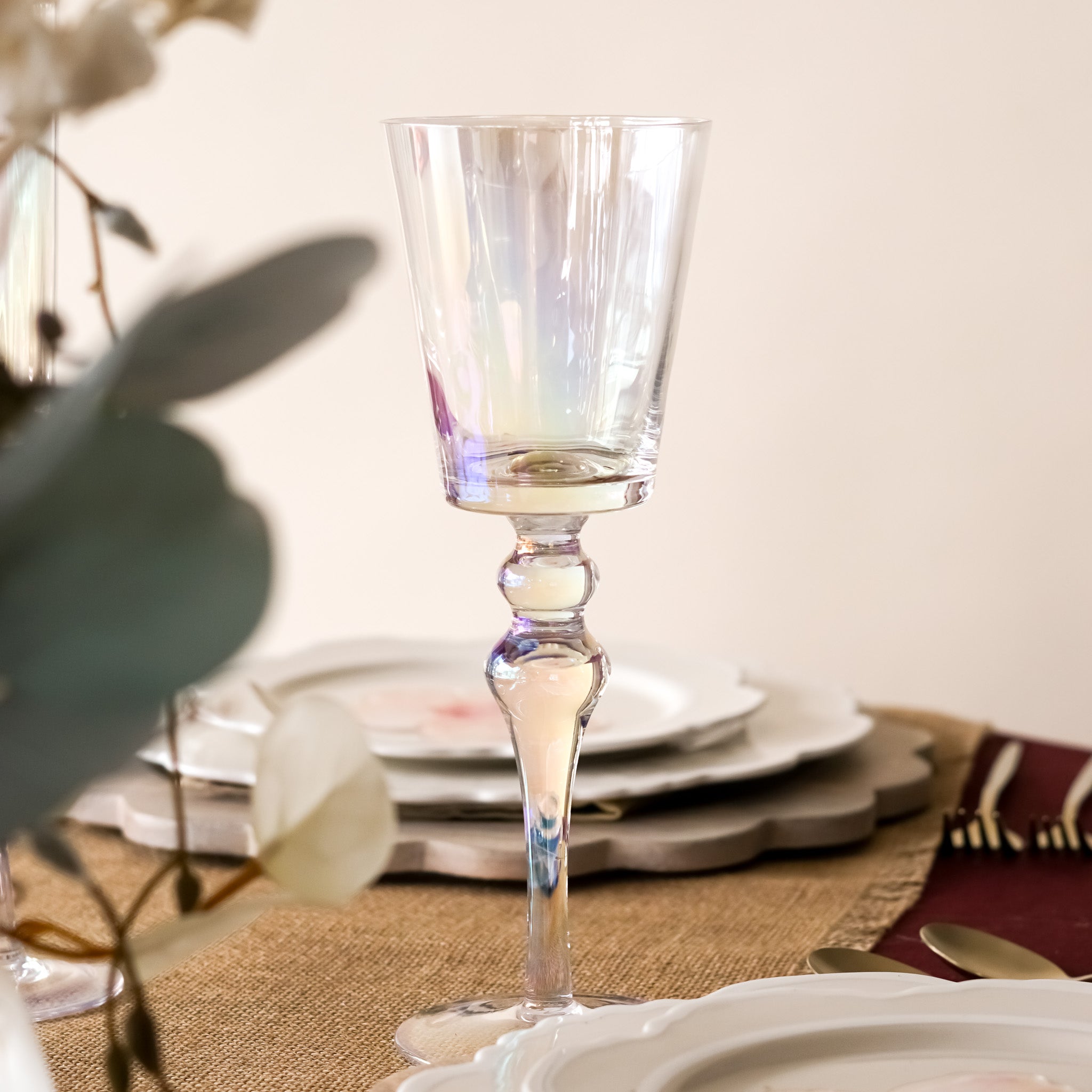 Iridescent Elegant Drinking Glass | Set of 2