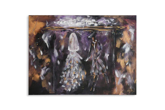 Dark shaded wedding painting