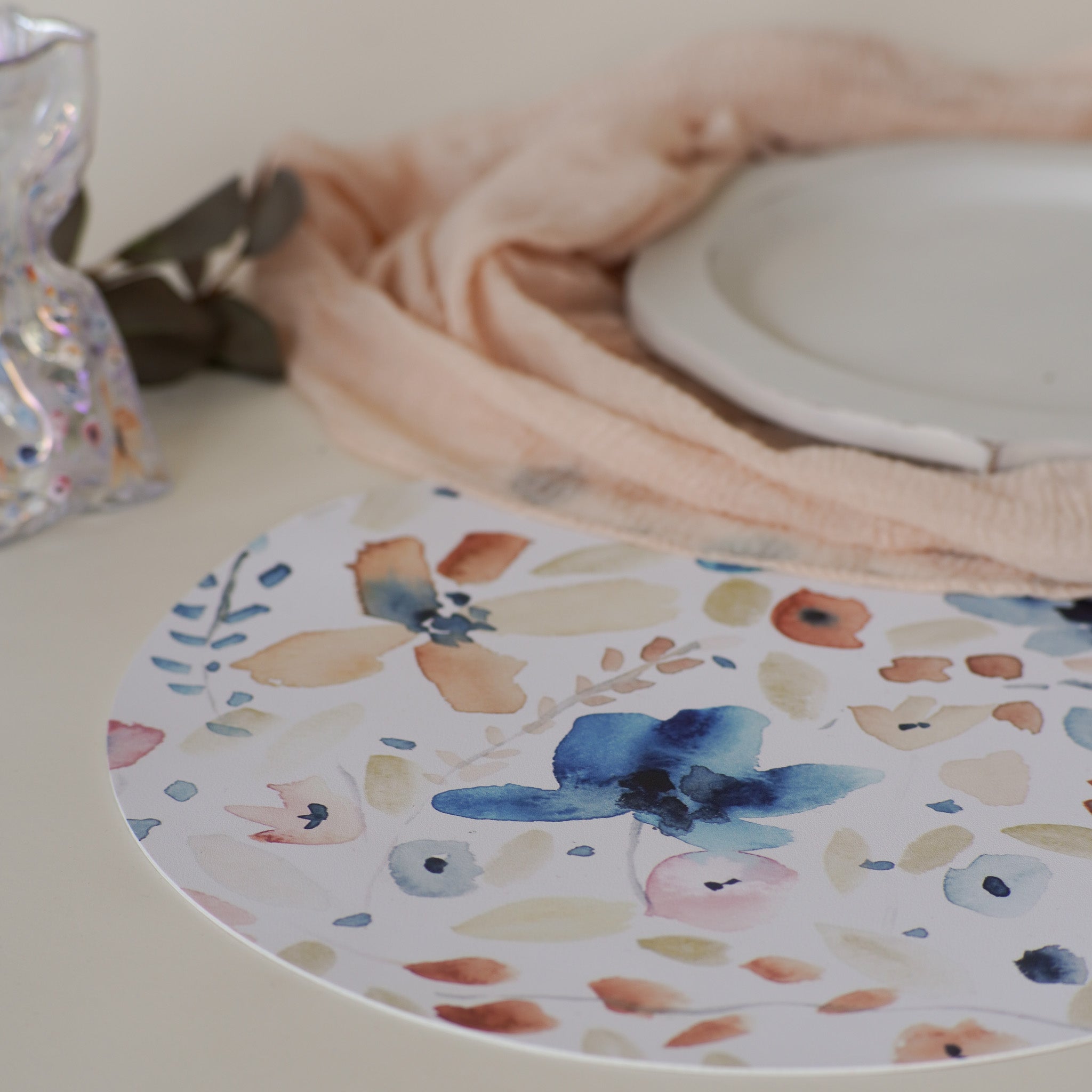 Soft Floral | Set of 6 Placemats