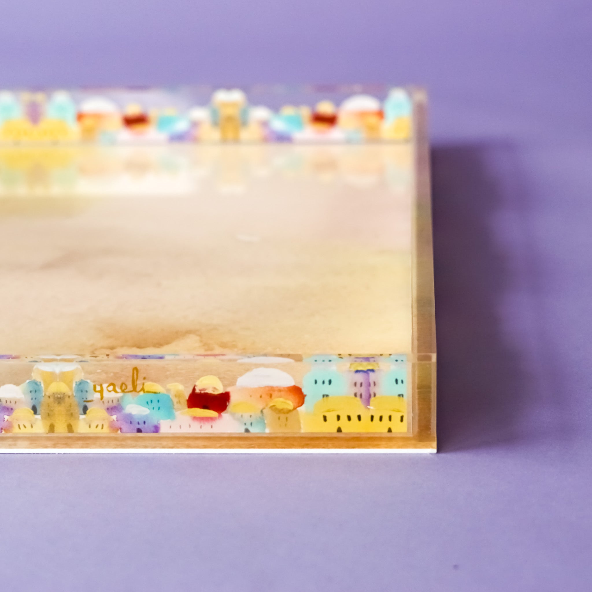 Jerusalem Acrylic Coffee Table Tray