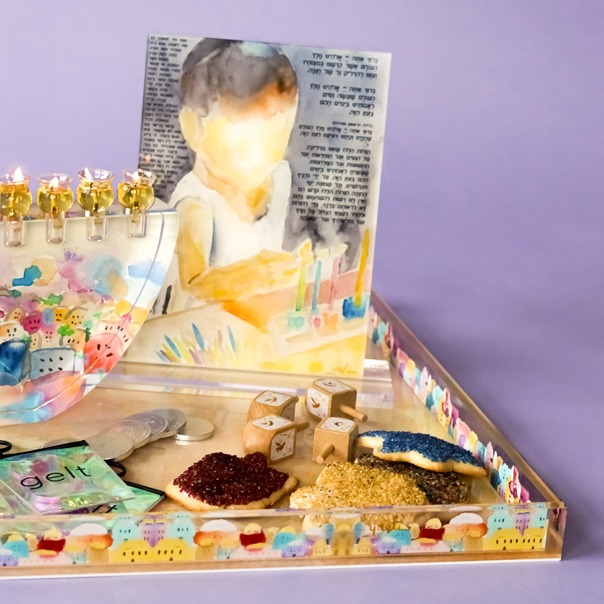 Jerusalem Acrylic Coffee Table Tray