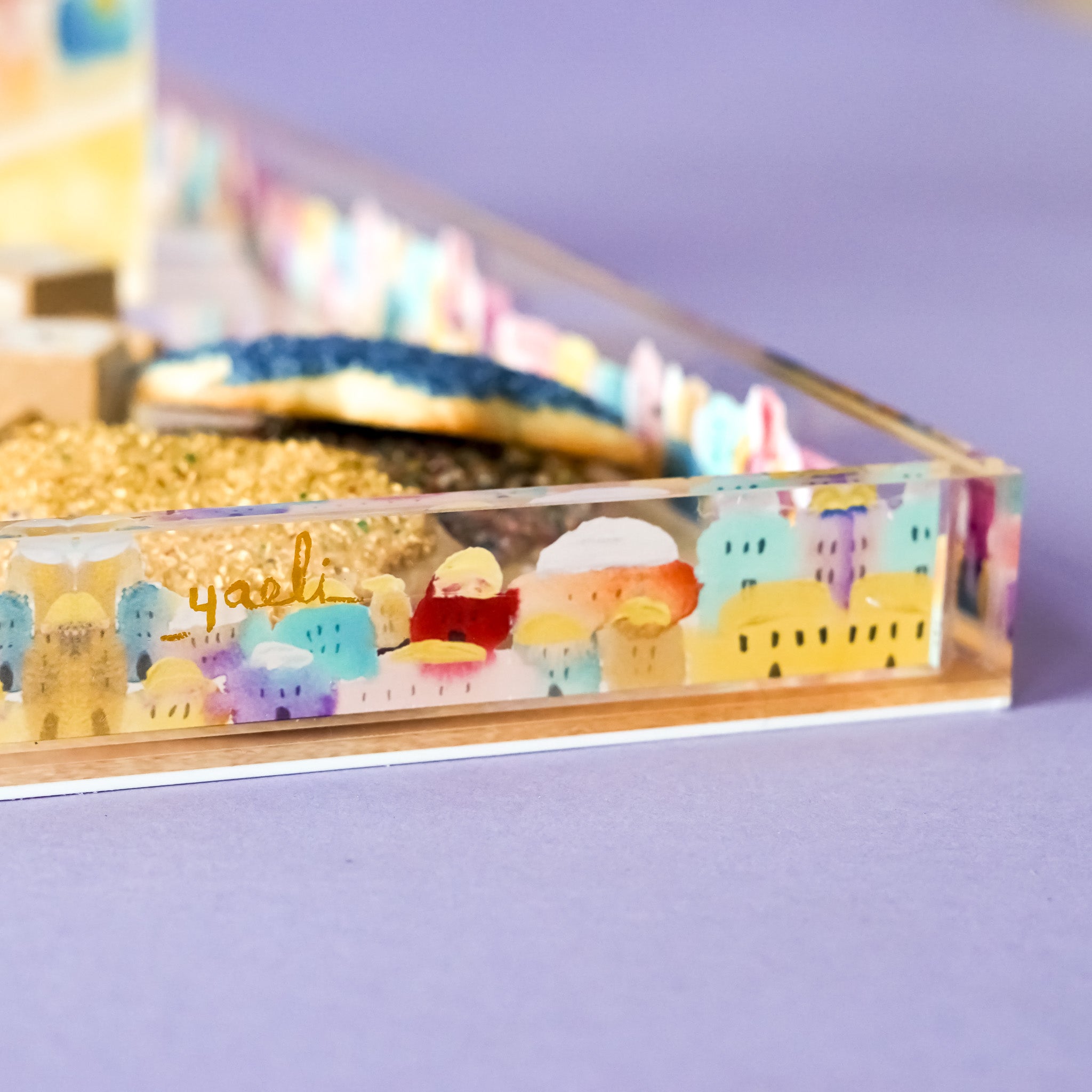 Jerusalem Acrylic Coffee Table Tray