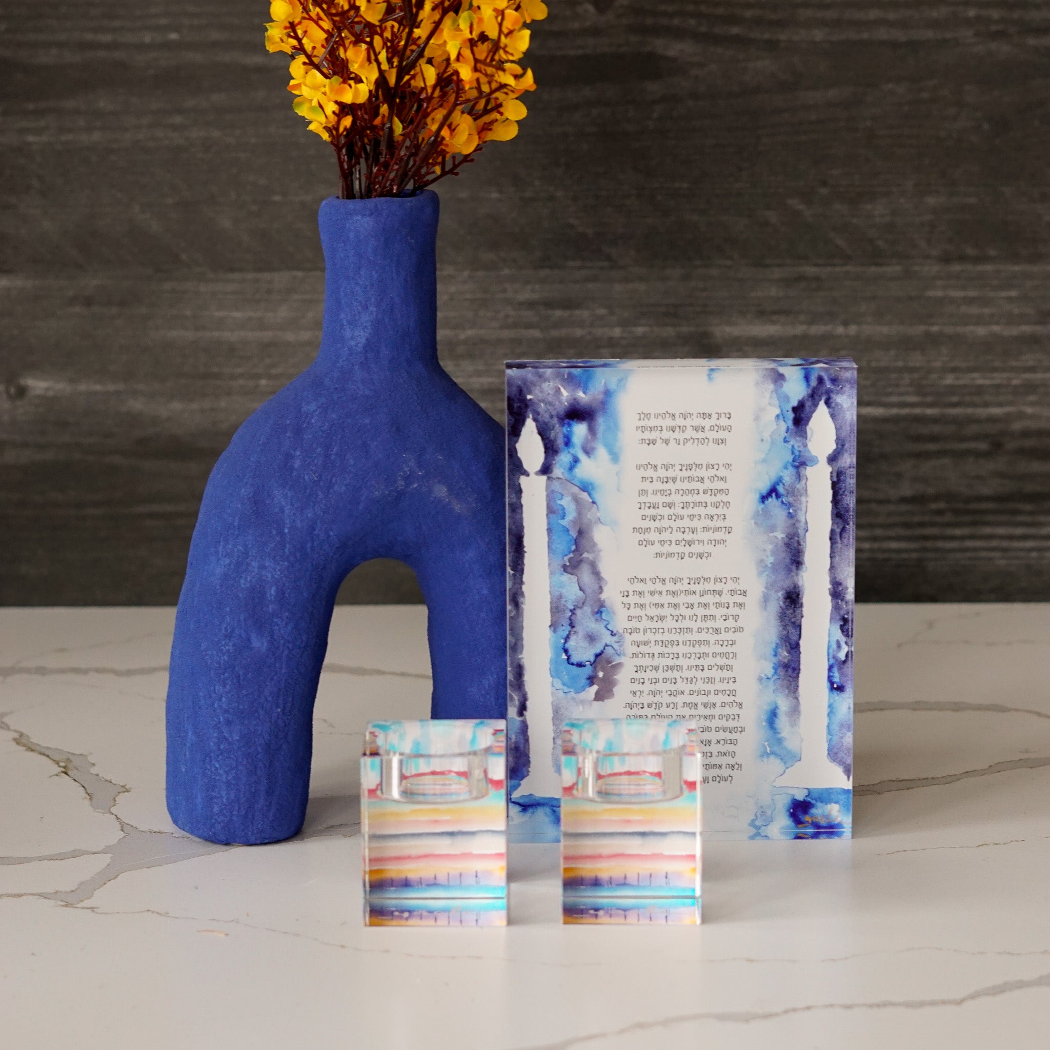 Cobalt Coral Vase