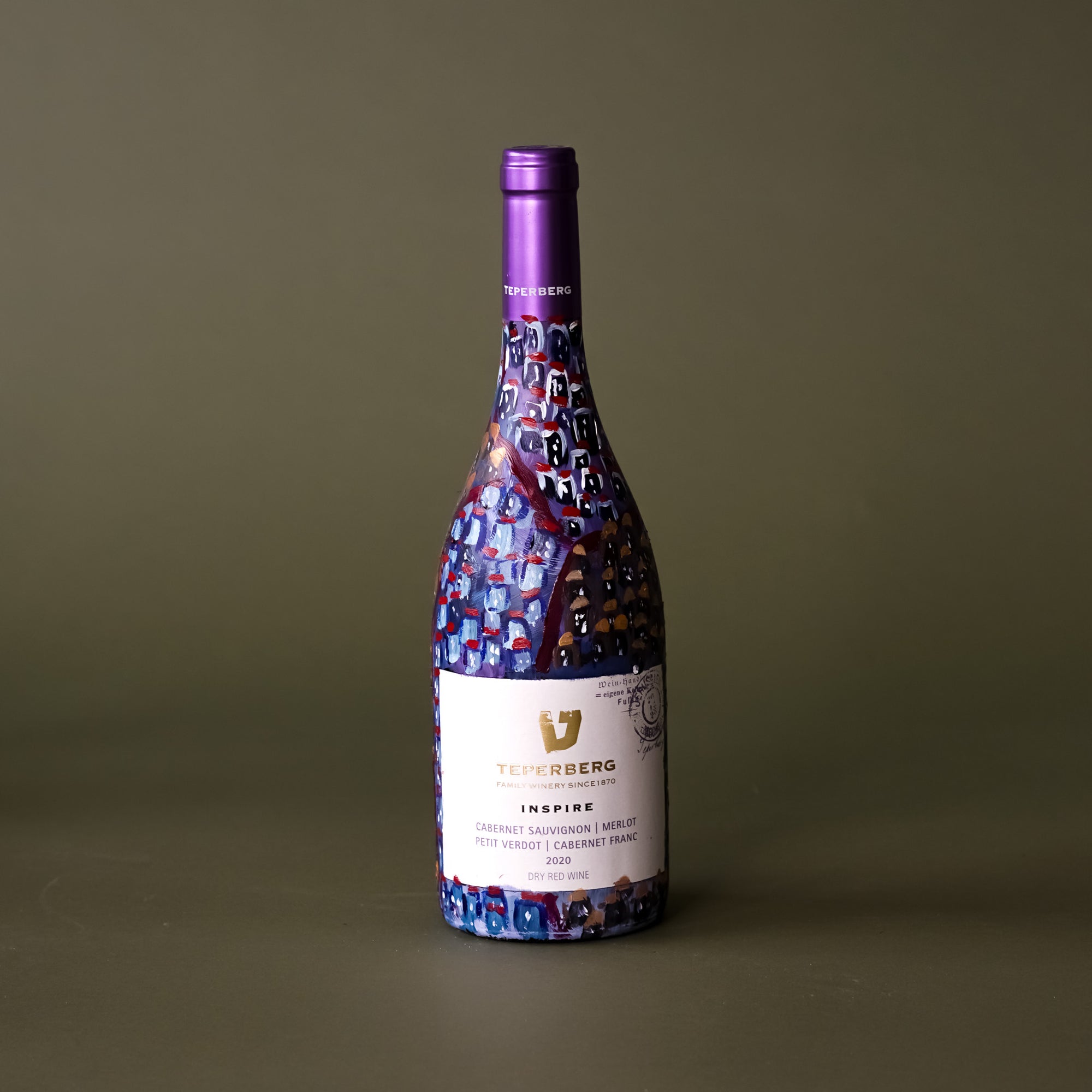 Hodu V'Ad Kush and Keser Malchus | Hand Painted  Bottle Set