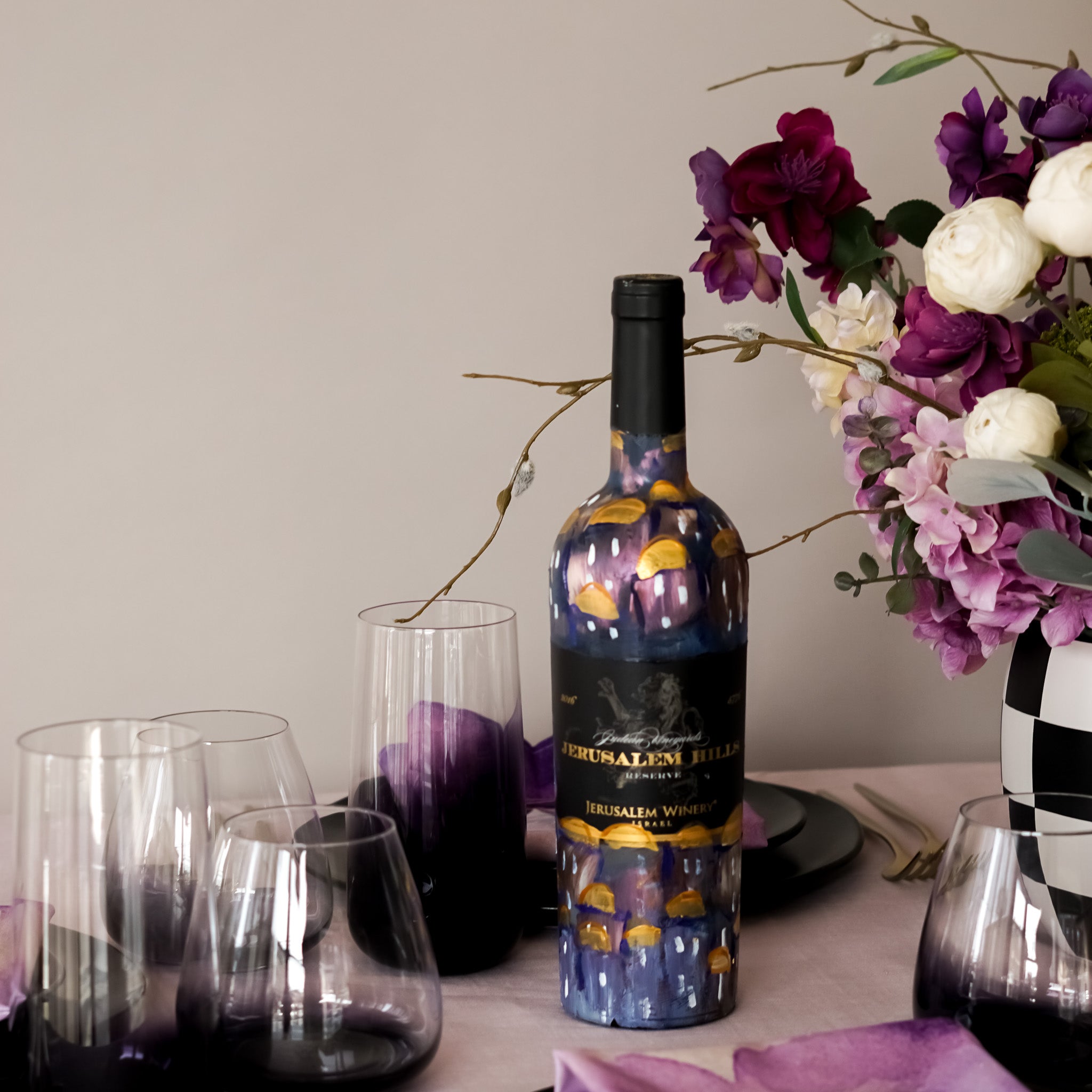 Tov L'Amo | Hand Painted Bottle