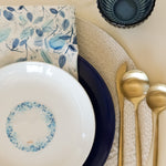 Blue Leaves Place Cards | Set of 4