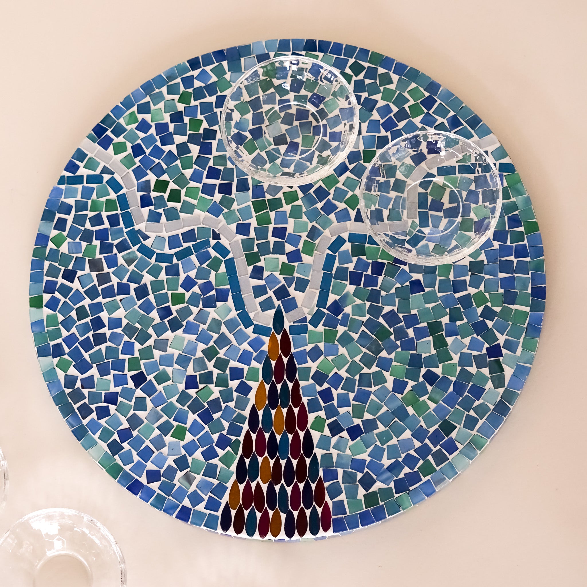 Mosaic Seder Plate