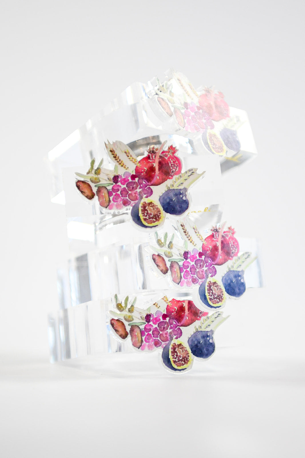 Shivas Haminim Acrylic Napkin Rings