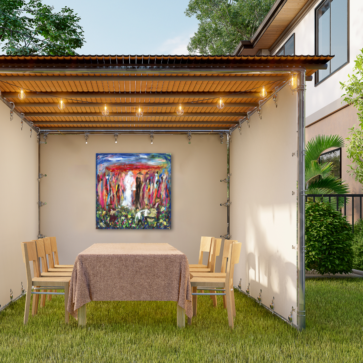Daytime Canopy | Sukkah Print