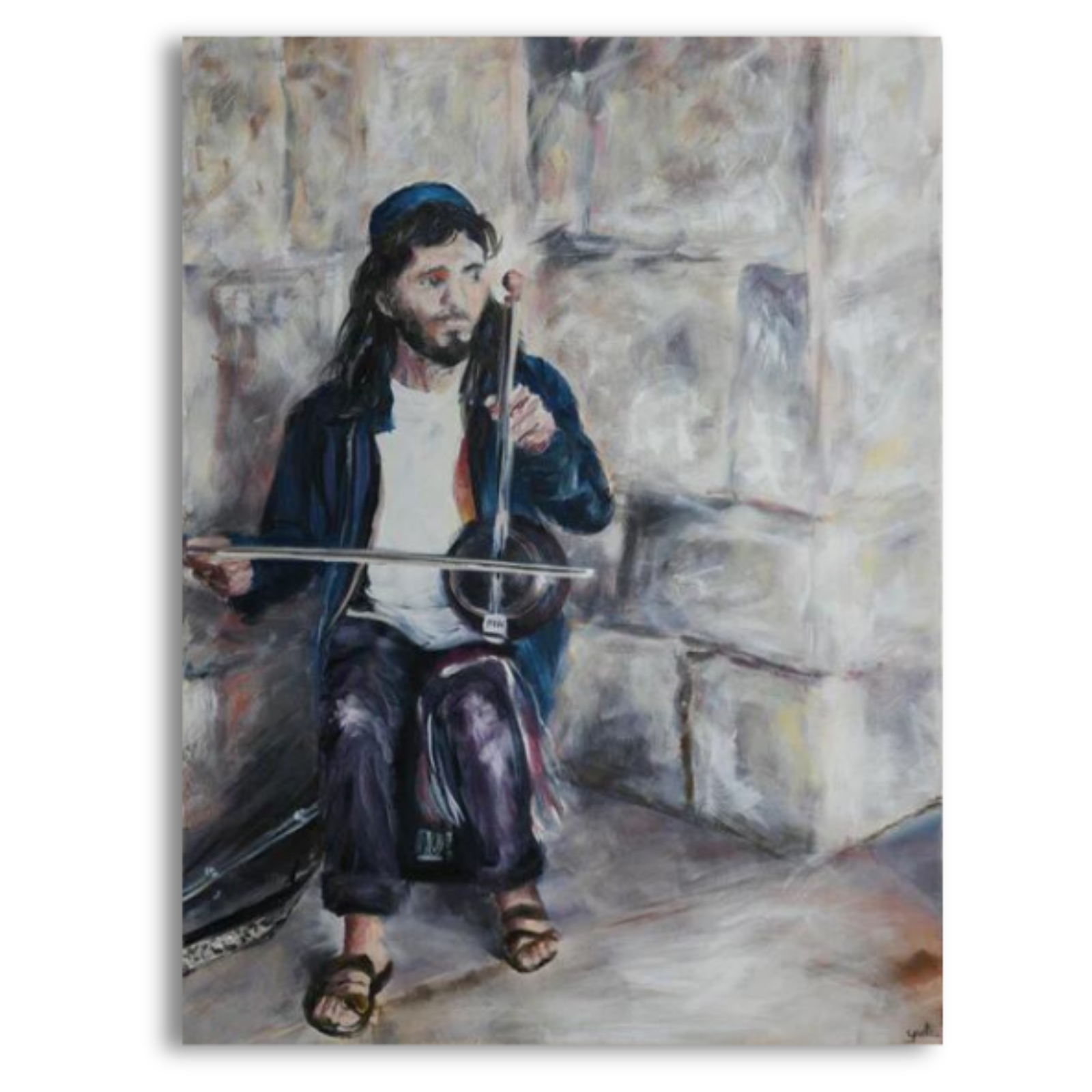 Musician in the streets of Jerusalem