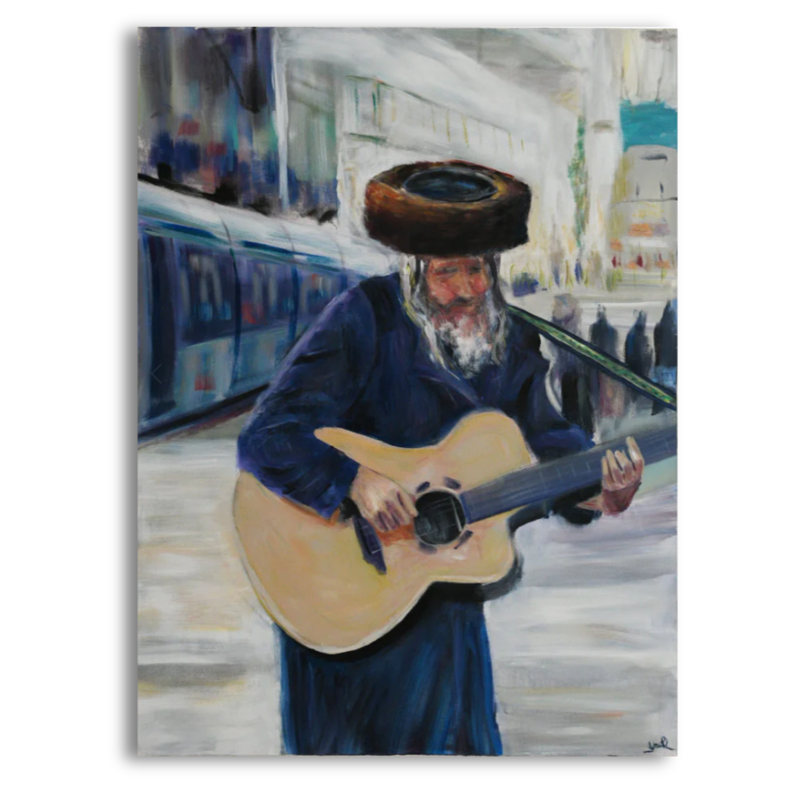 Musician in the street of Jerusalem