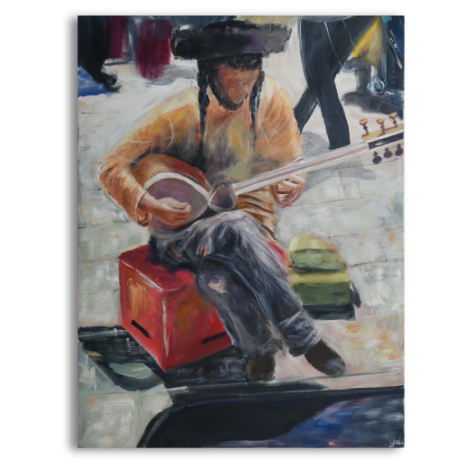 Musician in the streets of Jerusalem