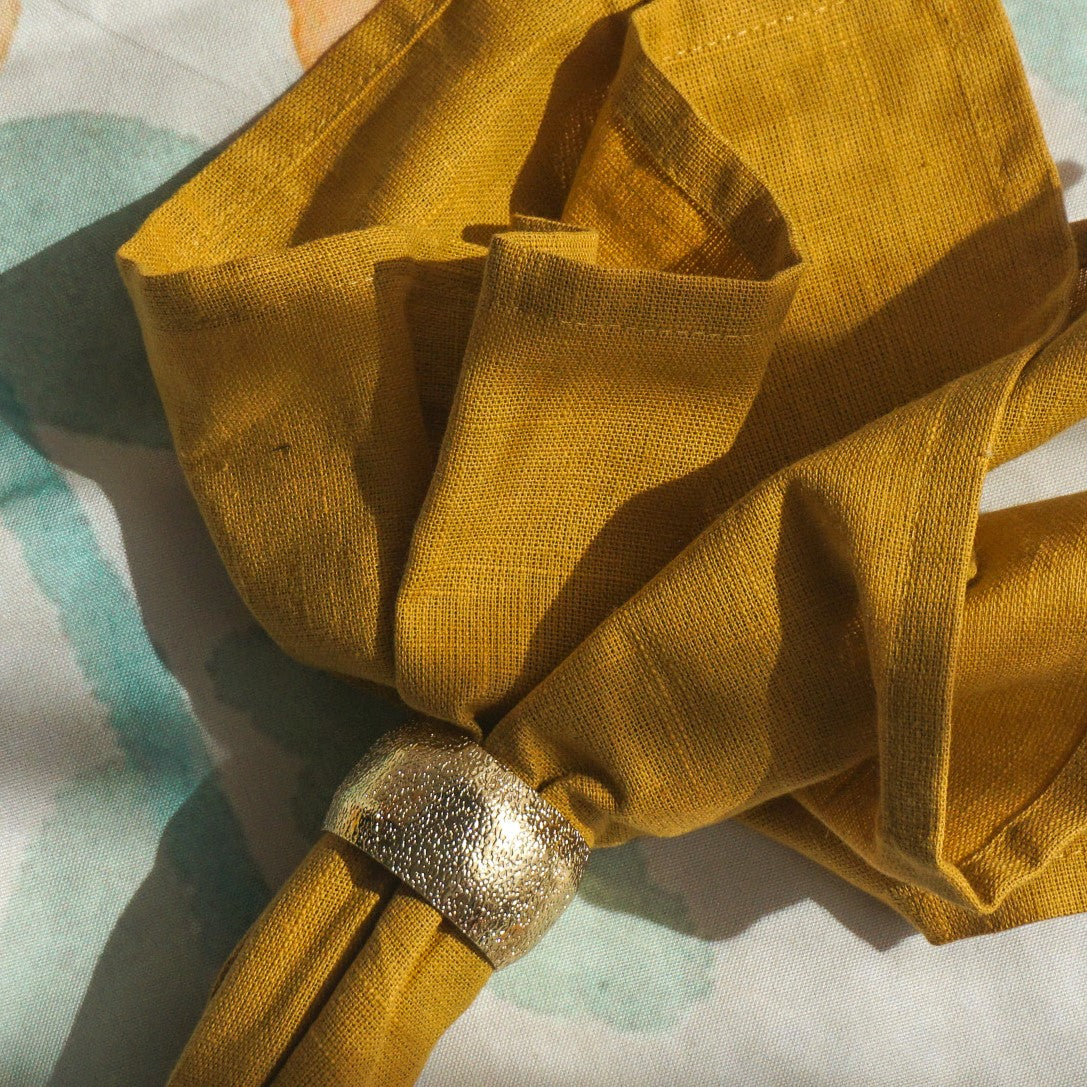 Yellow hot sale napkin rings