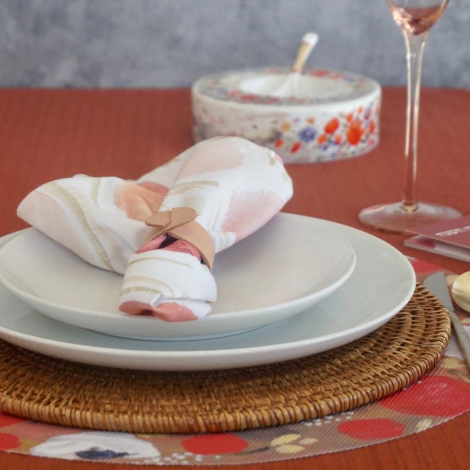 The Red Rimon Napkins | Set of 6