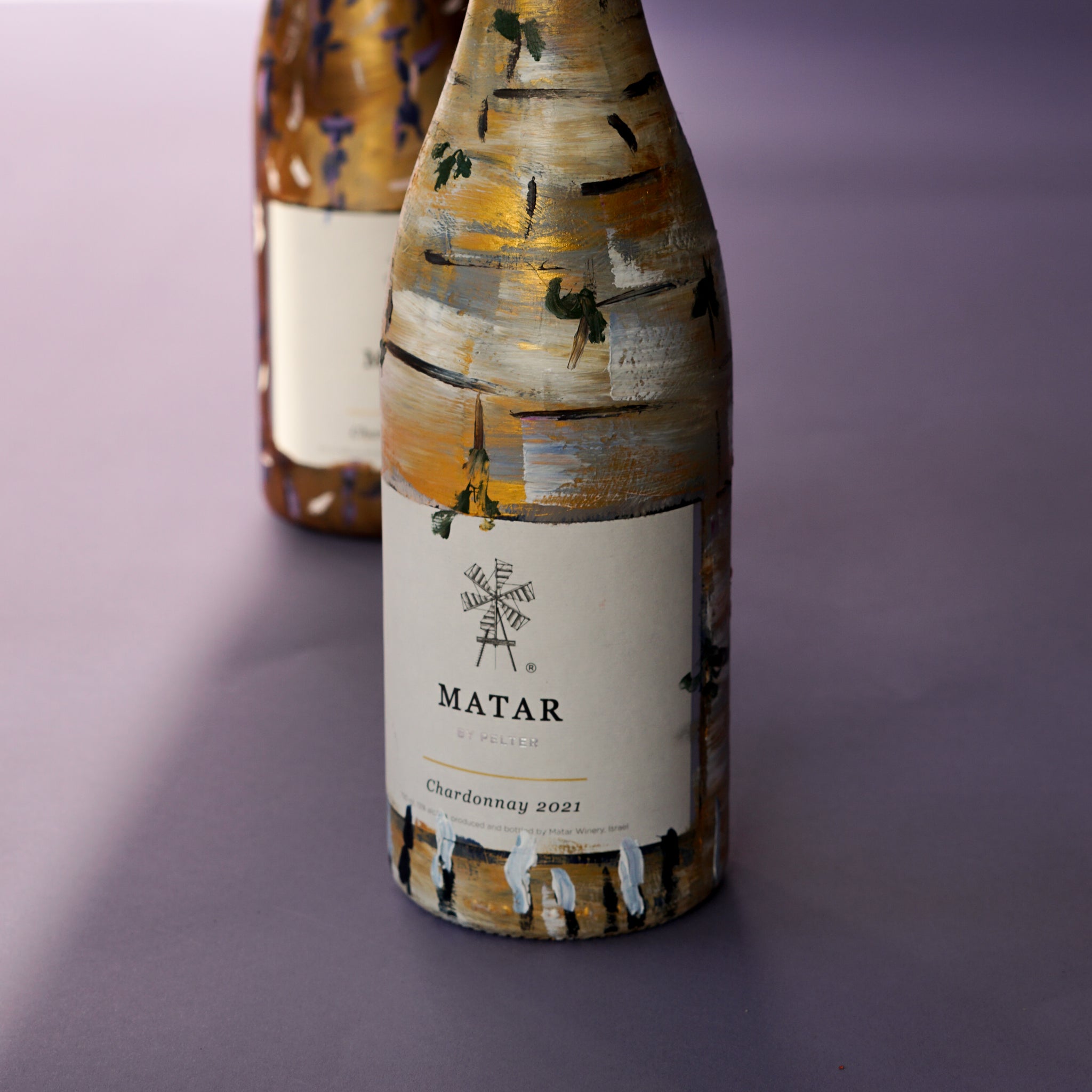 Va'Yoshet Hamelech and Sha'ar Hamelech | Hand Painted Bottle Set