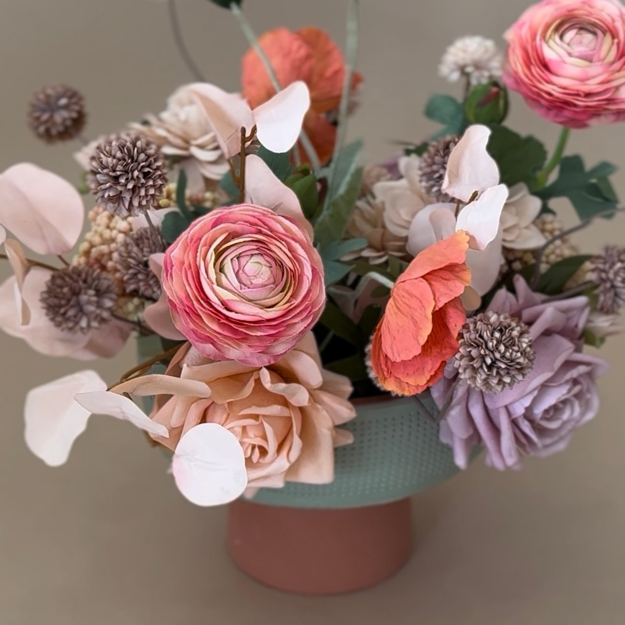 Sea Foam Terracotta Vase