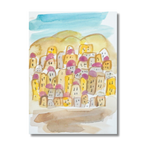 Pink Rooftops | Mini Watercolor