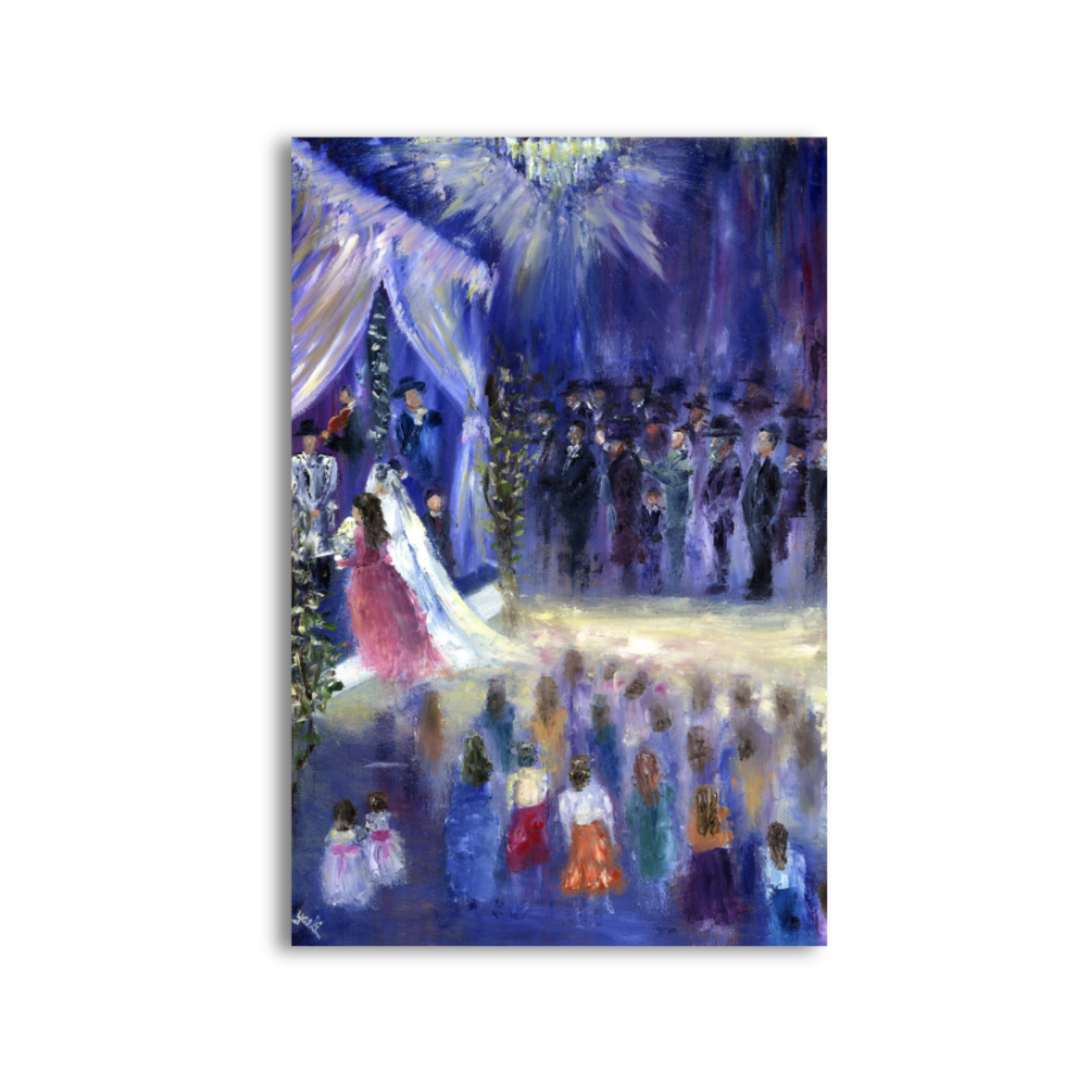 Wedding painting by Yaeli Vogel