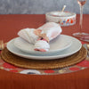 Red Rimon Table Set for 4