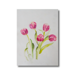 Pink Tulips Watercolor