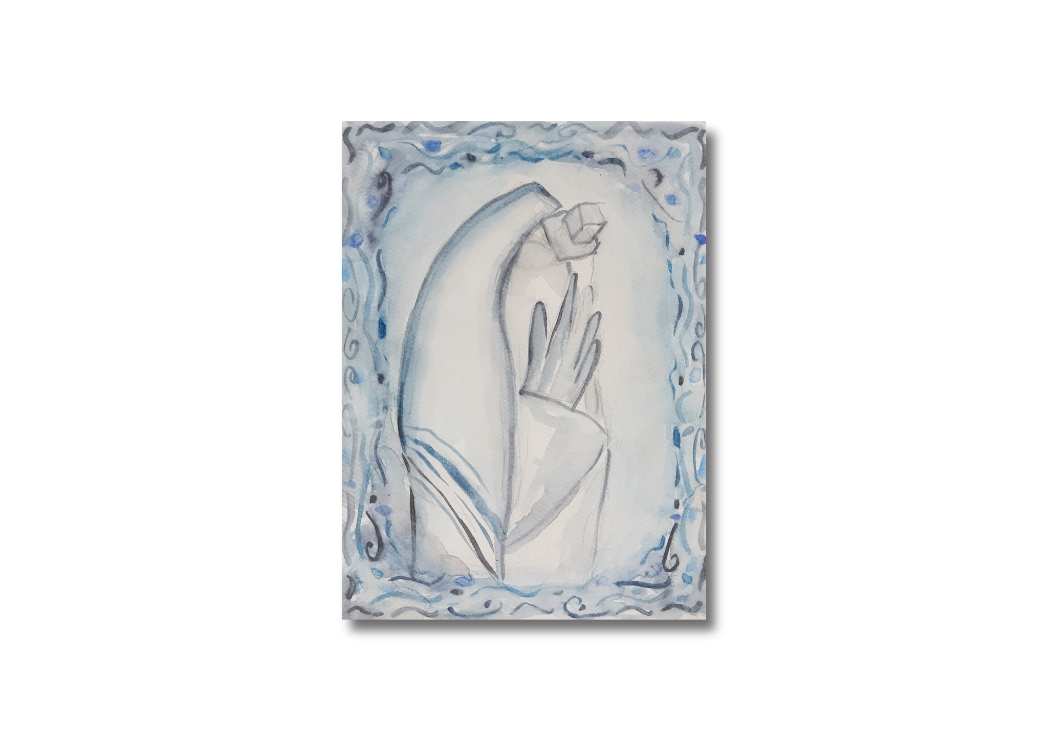 Shema Blue Watercolor