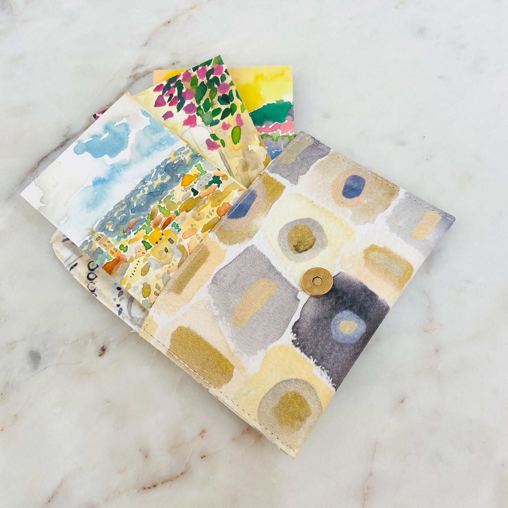 Printed Leatherette Coin Pouch