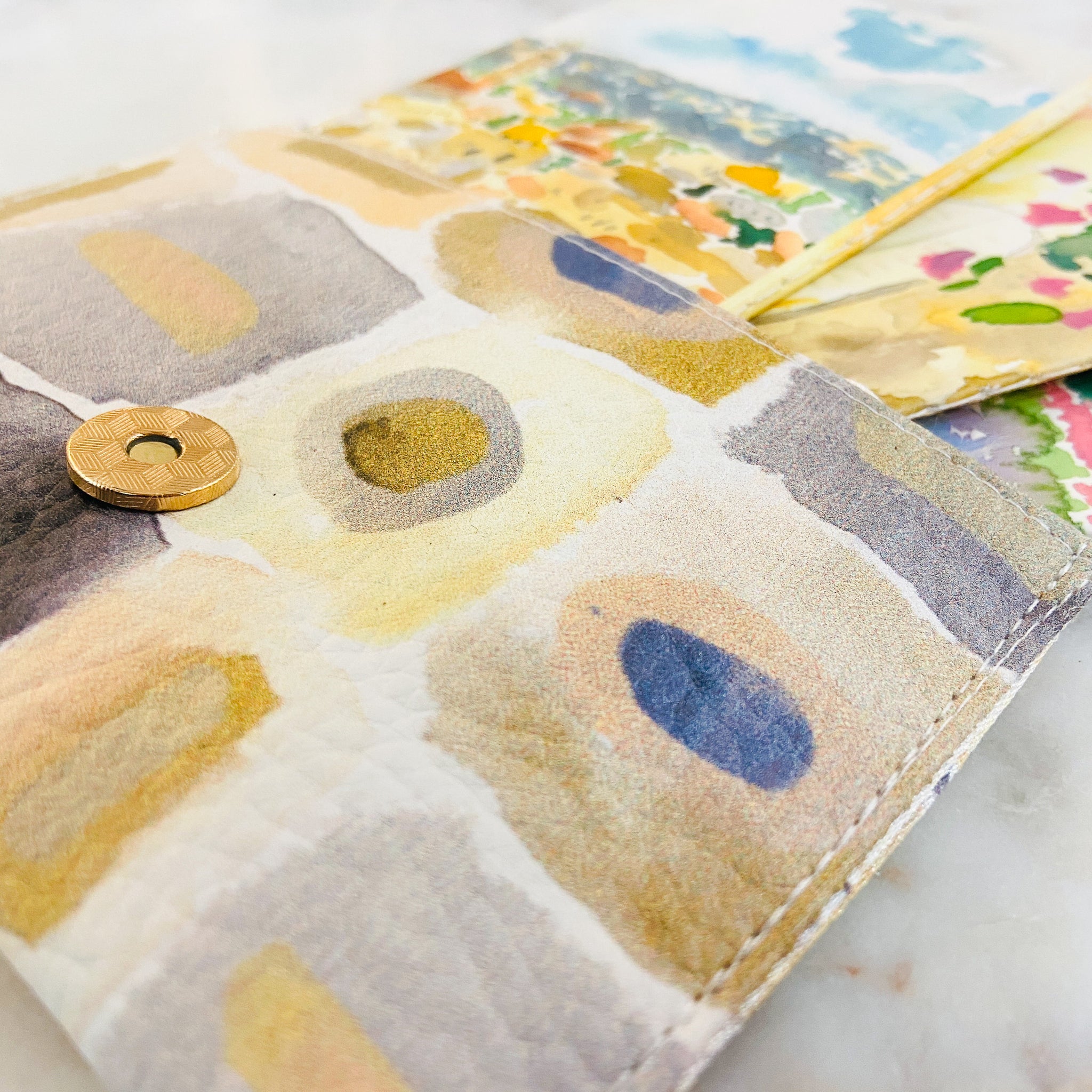 Printed Leatherette Coin Pouch