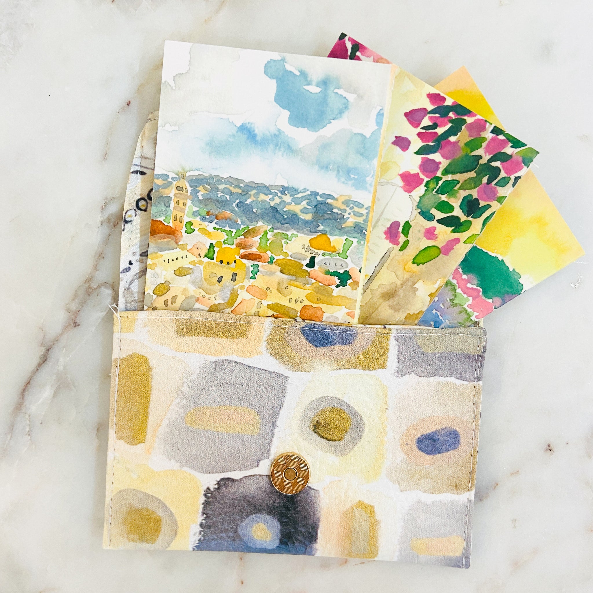 Printed Leatherette Coin Pouch