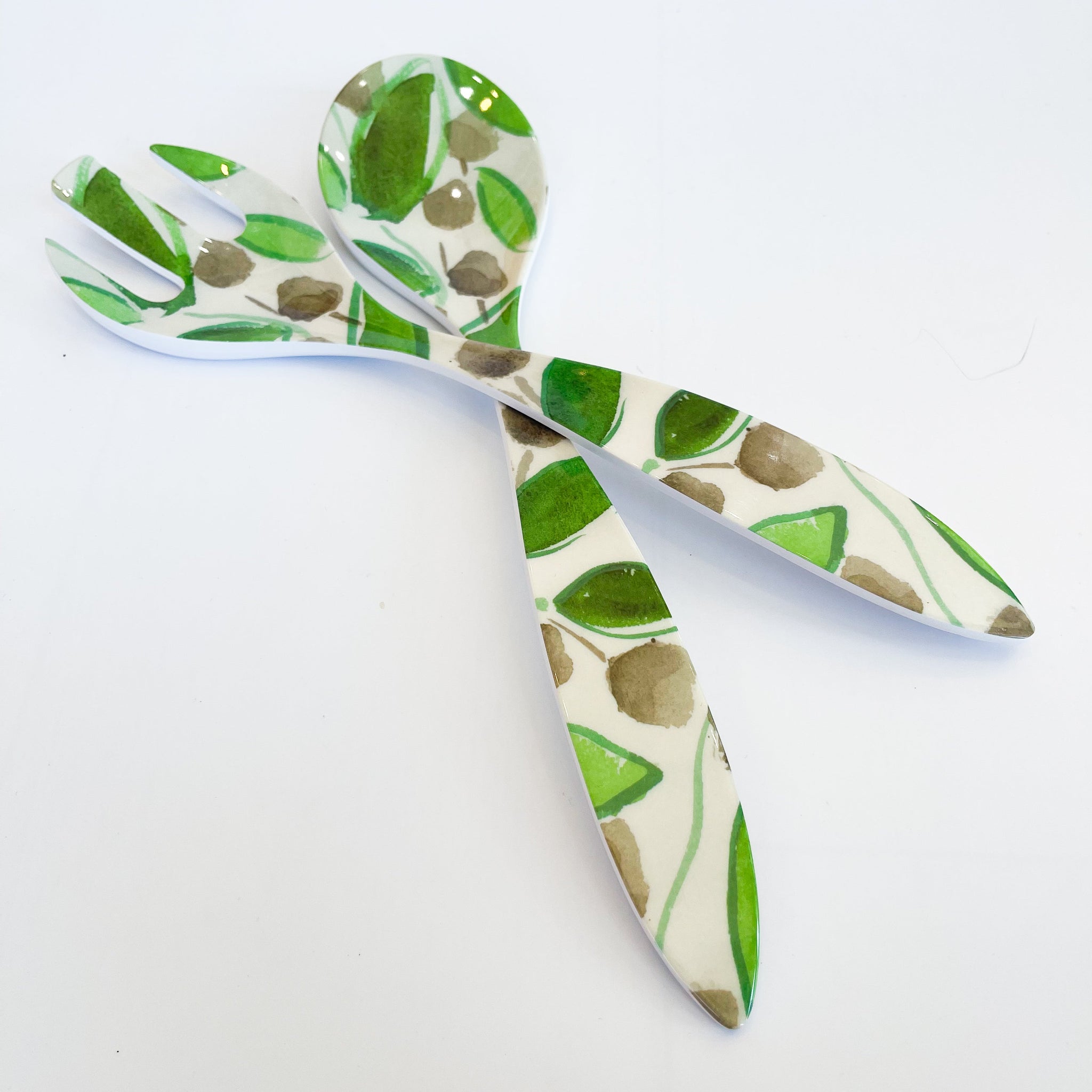 Fresh Leaves Salad Servers