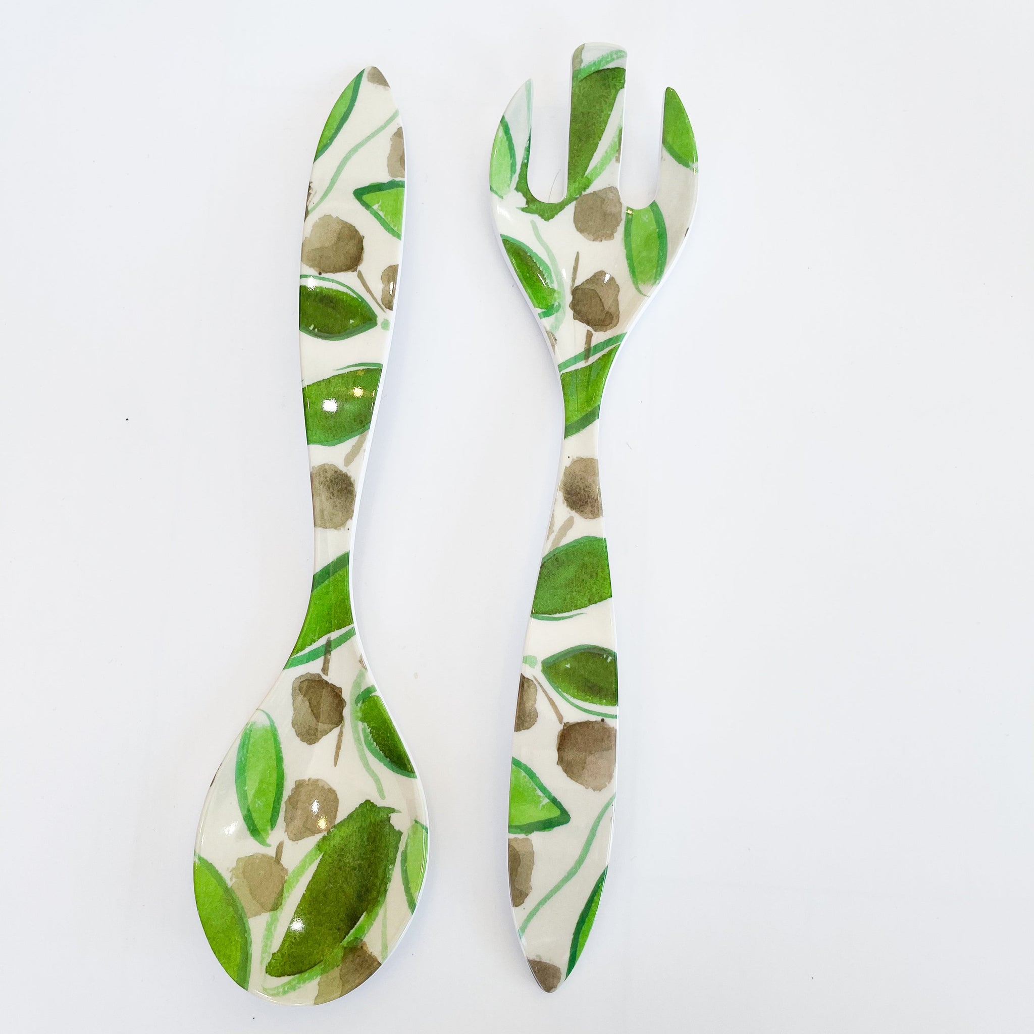 Fresh Leaves Salad Servers