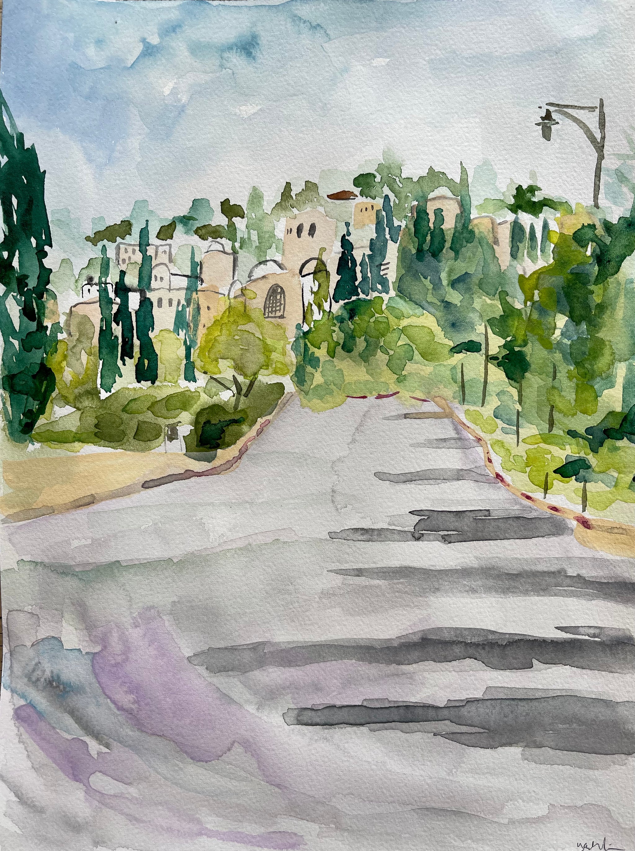 Entering Yemin Moshe