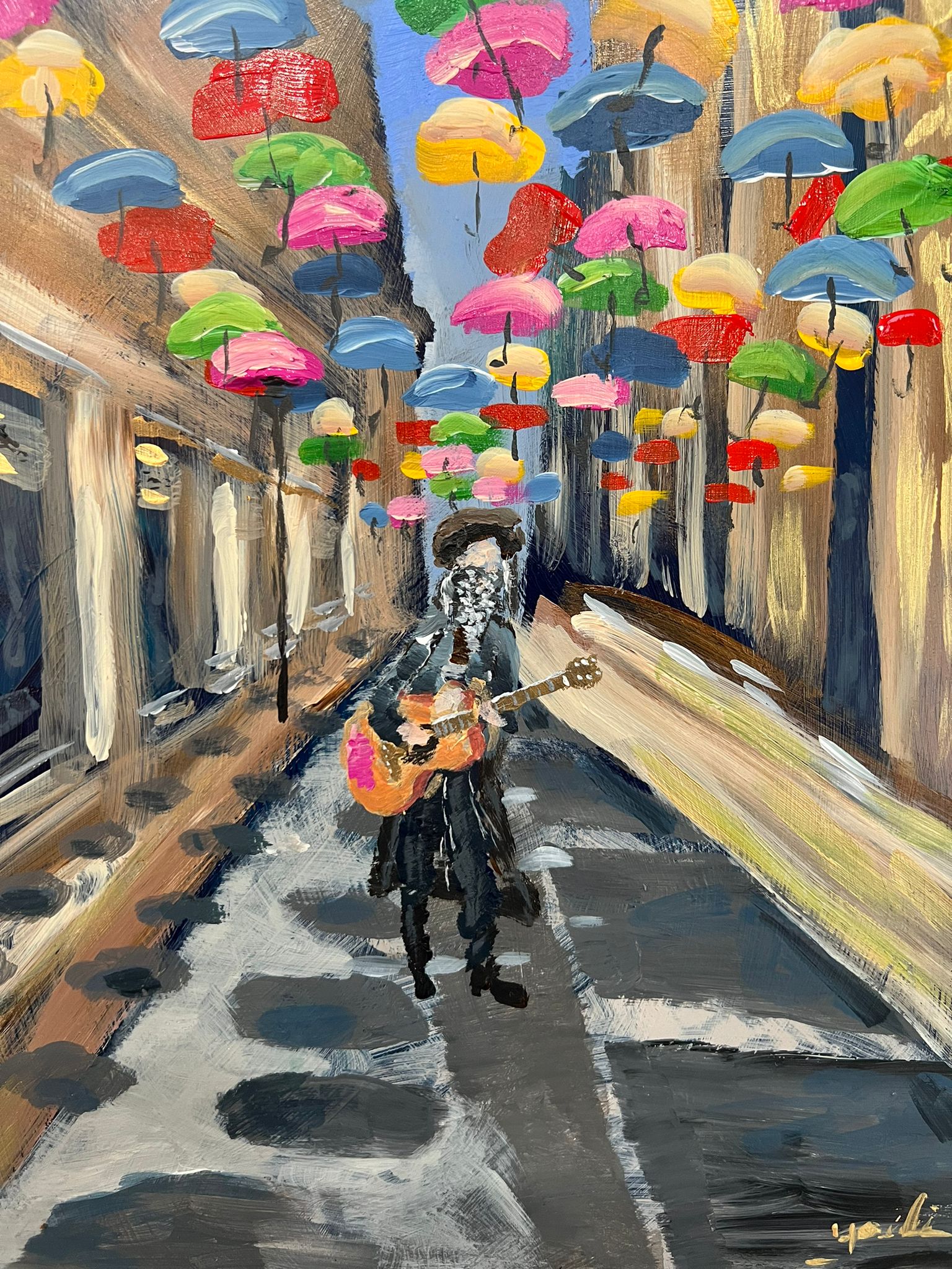 Colorful umbrellas