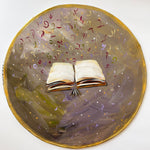Bronze and Purple | Hand Painted Matzah Cover