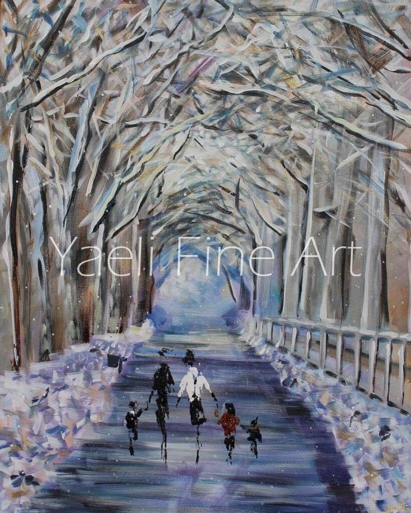 Biblical Painting - Judaica Art - Elan Elan