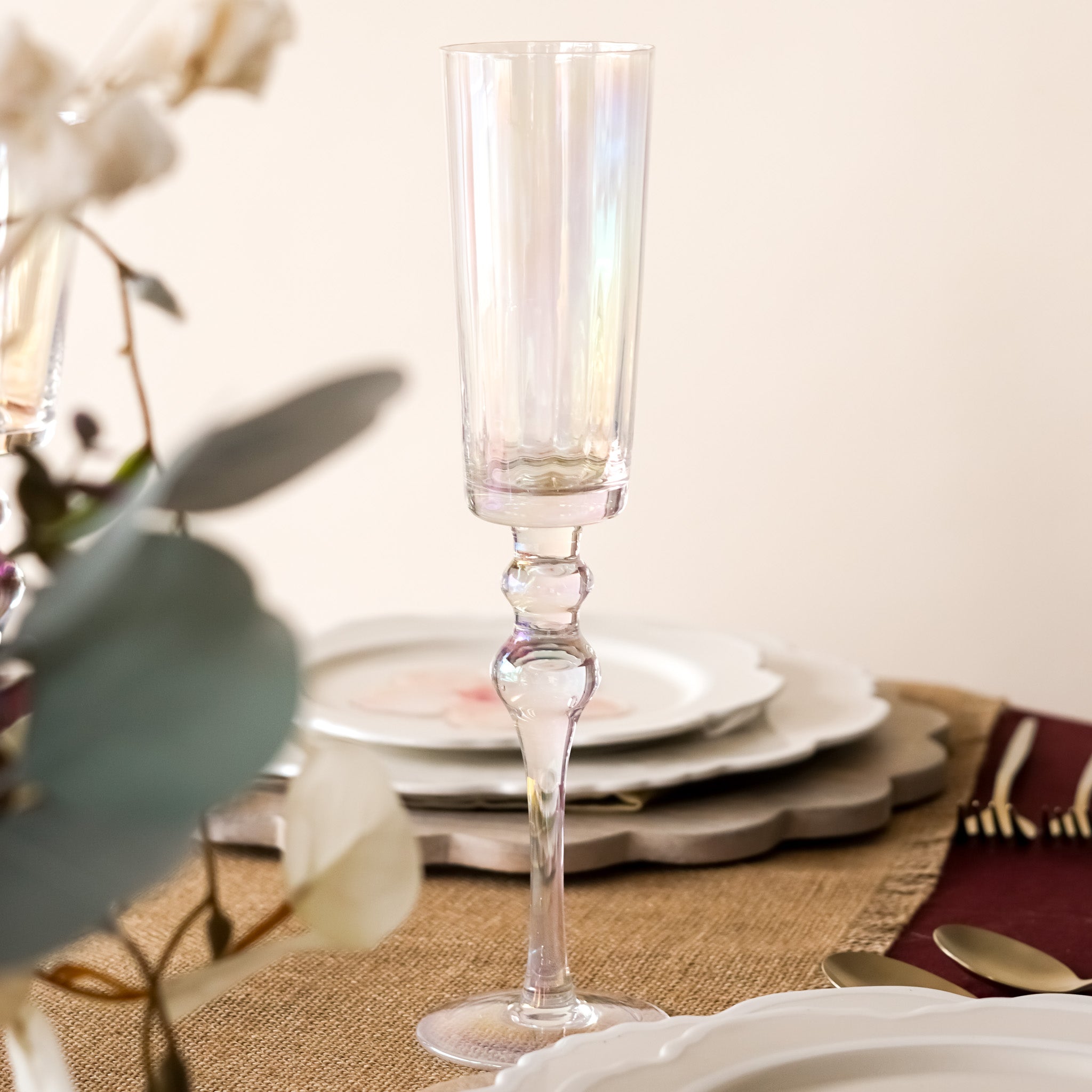 Iridescent Elegant Champagne Glass | Set of 2