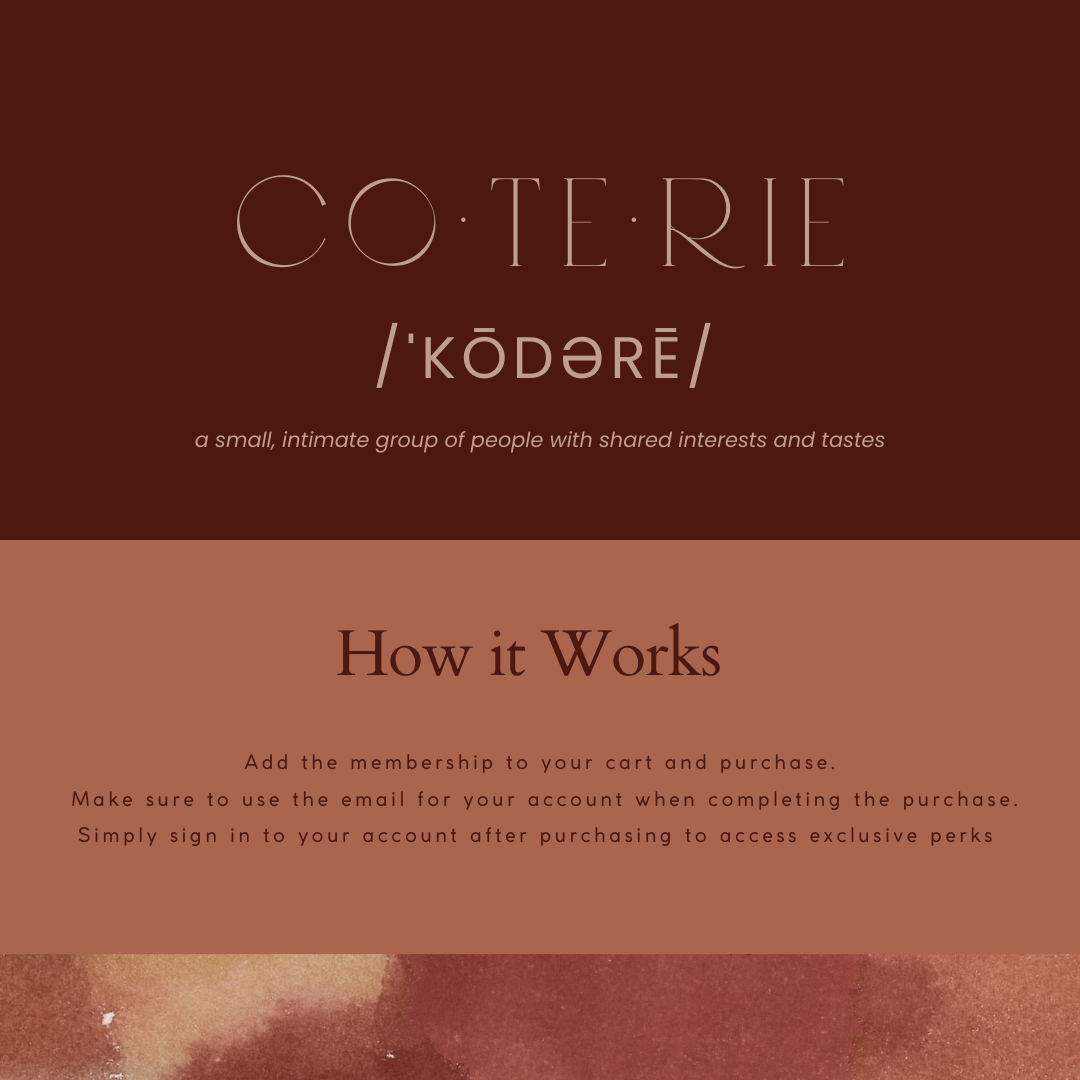 Coterie Annual Membership