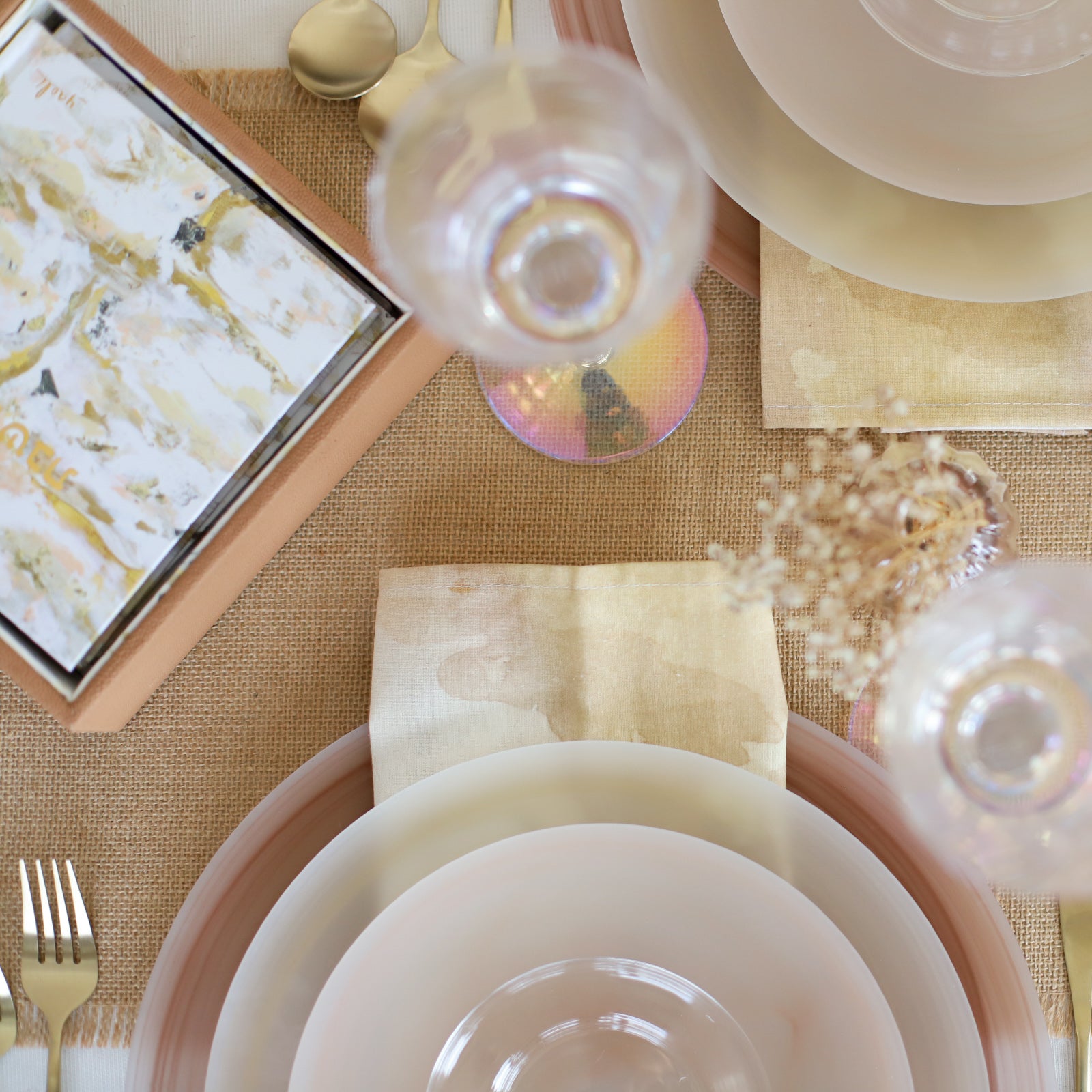 Seashell Cloud Glass Plate | 10.5" Dinner