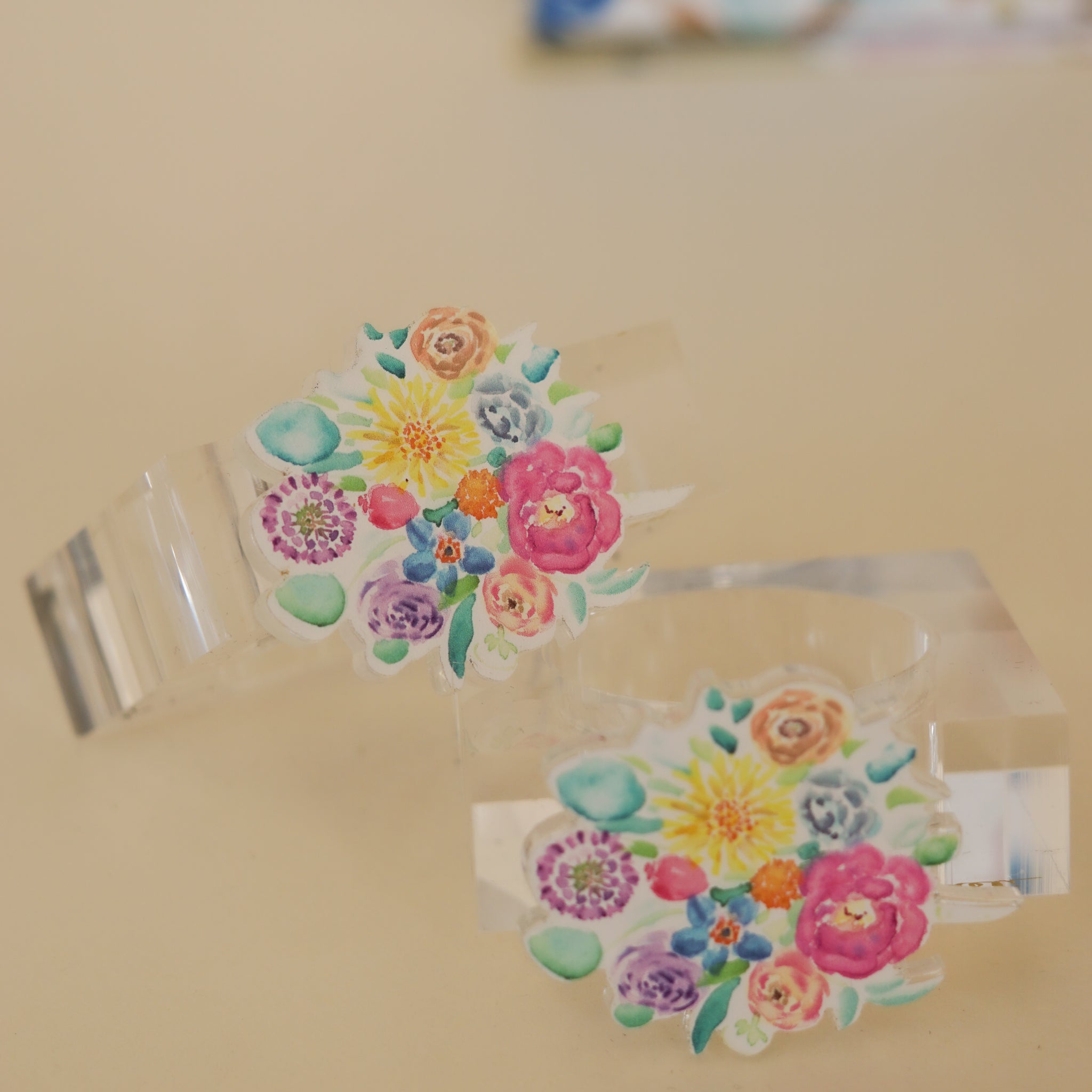 Bloom Acrylic Napkin Rings