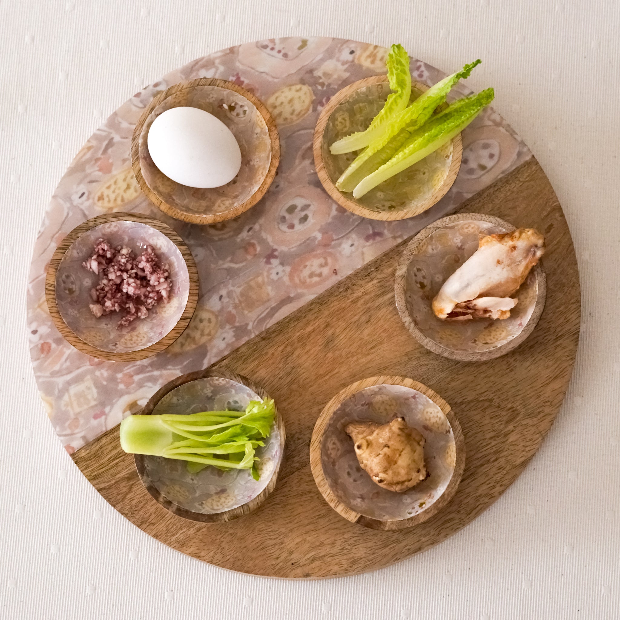 Rosewood Seder Plate