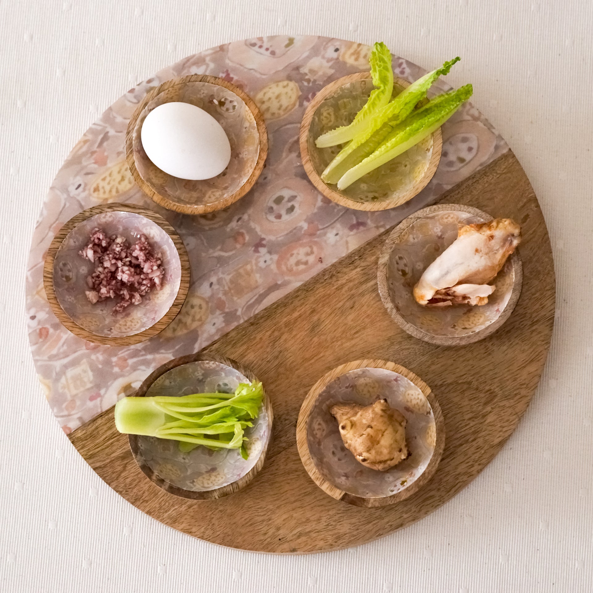 Rosewood Seder Plate