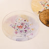 Rosewood Round Acrylic Tray