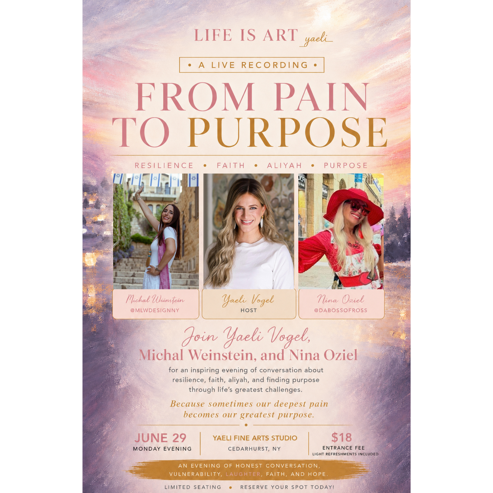 From Pain to Purpose: A Live Recording