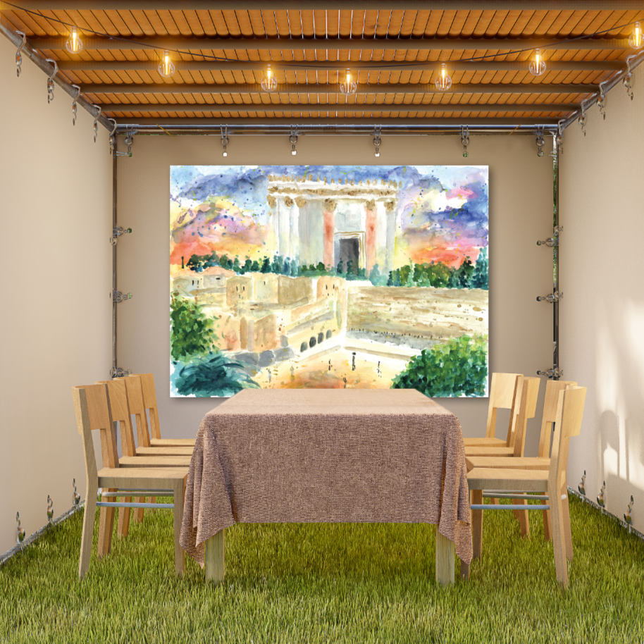 Bais Hamikdash | Sukkah Mural