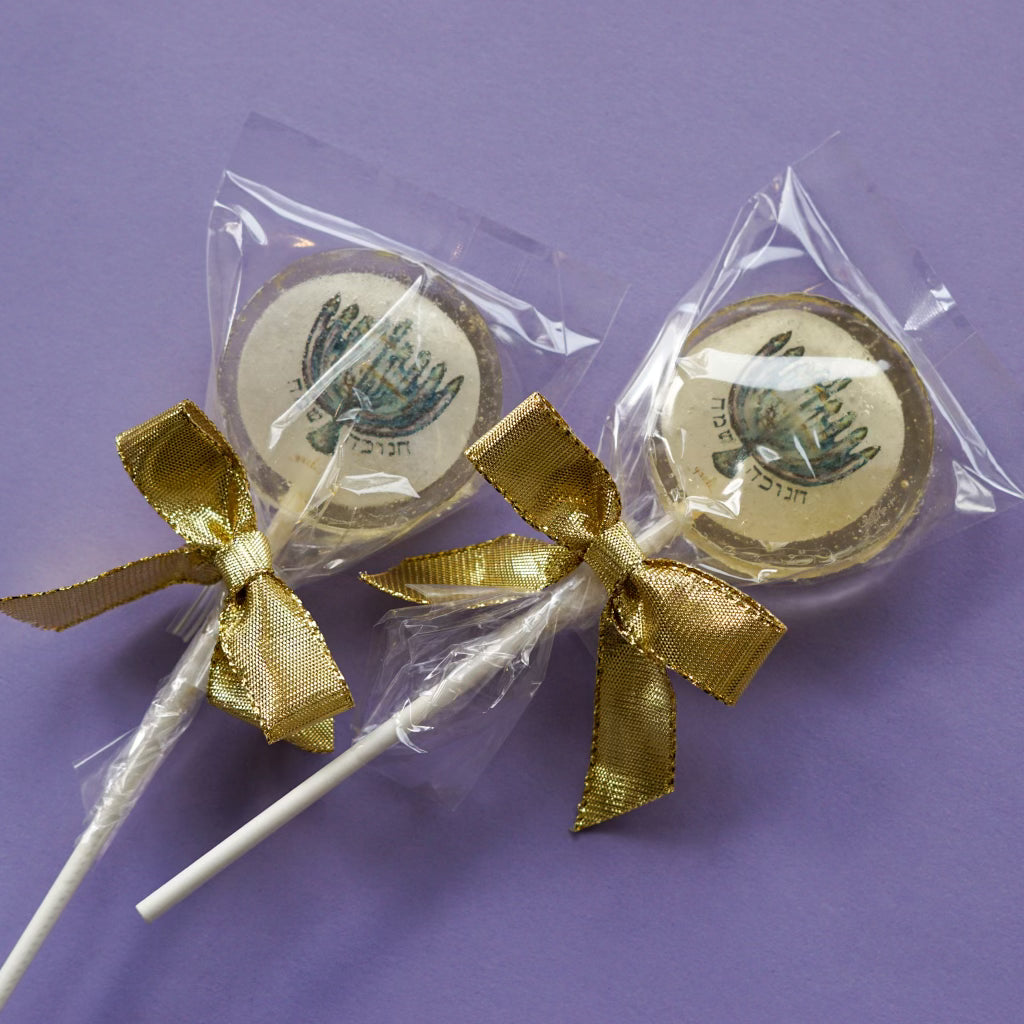 Golden Menorah Lollipop