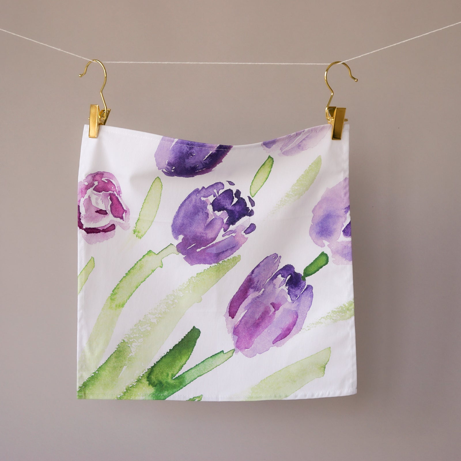 Purple Tulips Napkins | Set of 6
