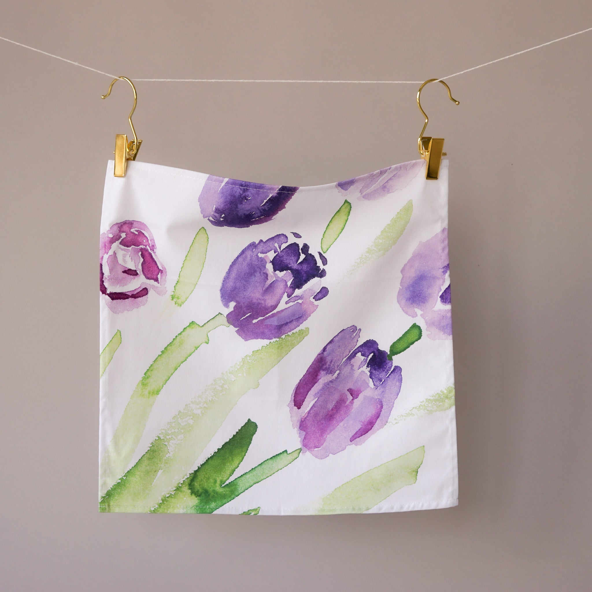 Purple Tulips Napkins | Set of 6