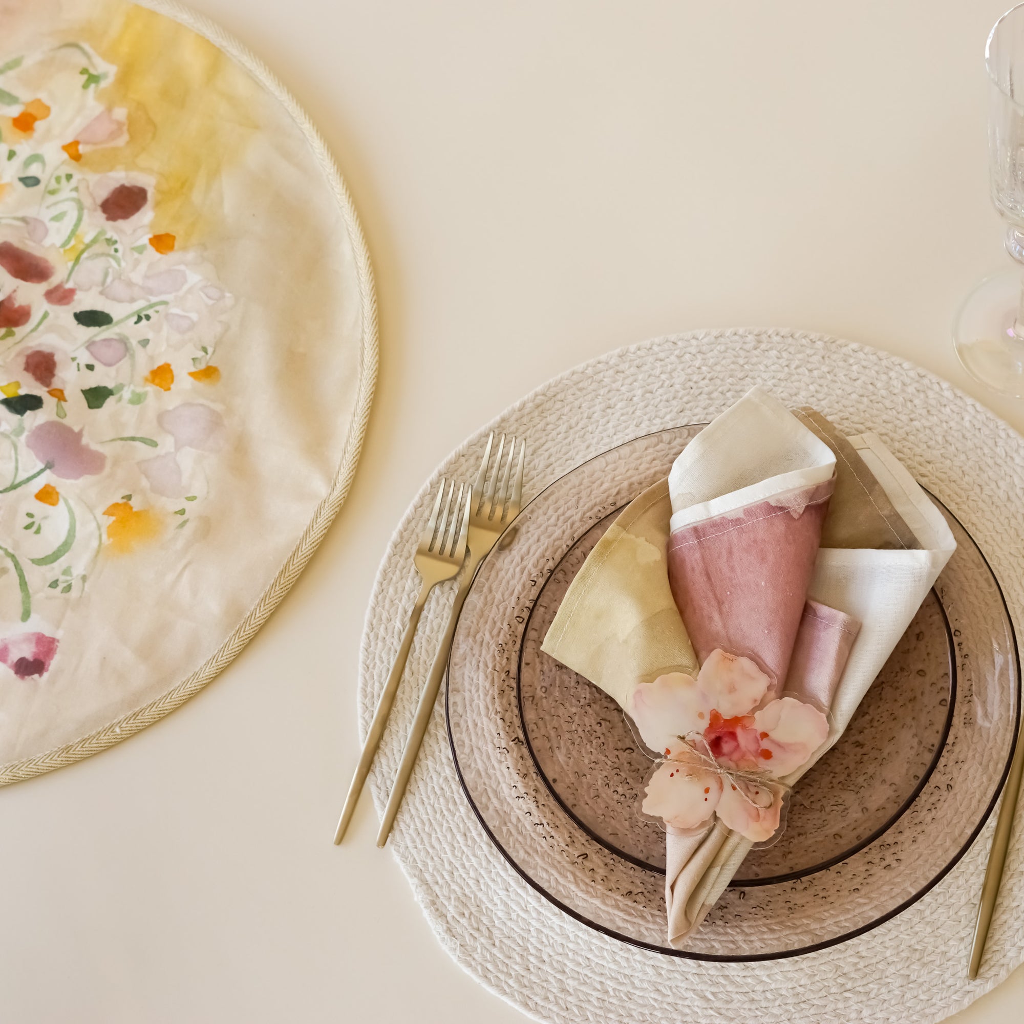 Rosewood Watercolor Napkin | Set of 6