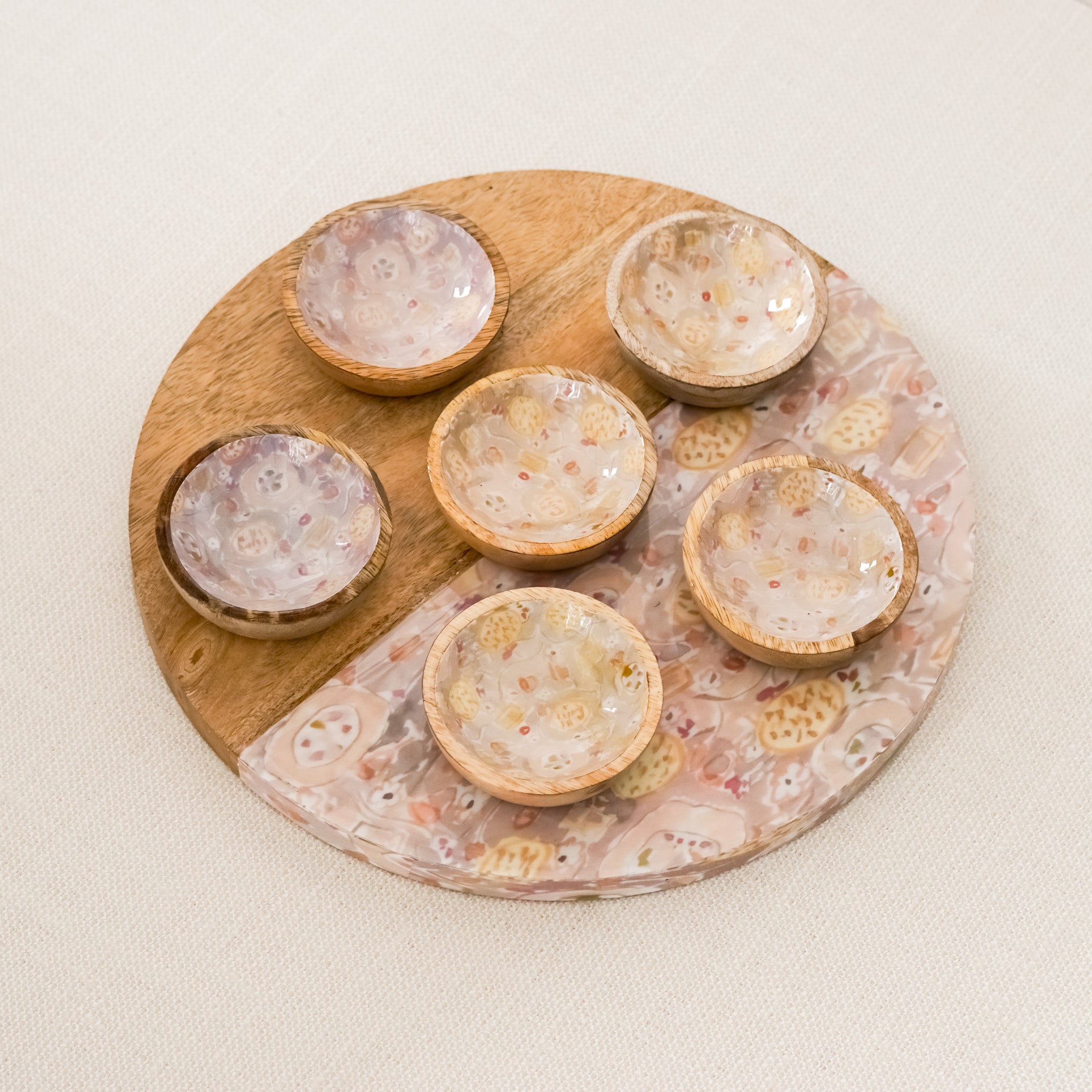 Rosewood Seder Plate