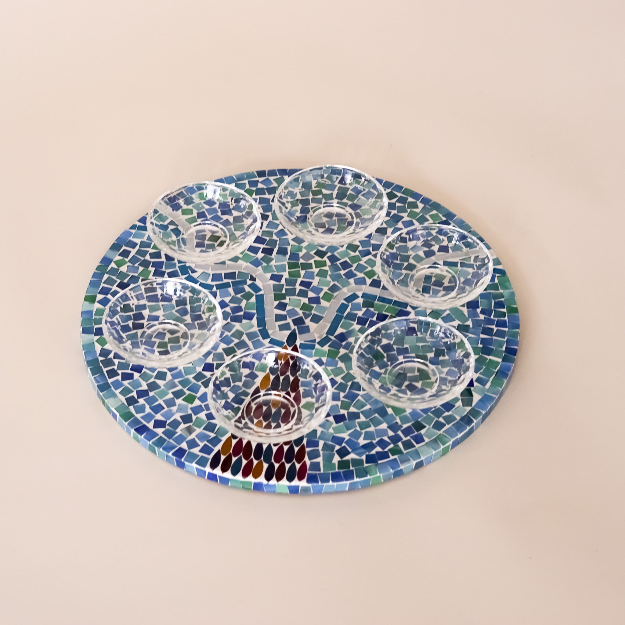 Mosaic Seder Plate
